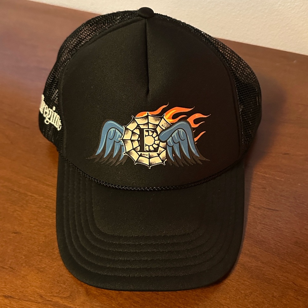 Civil Regime Trucker Hat Baseball Cap Black Adjustable